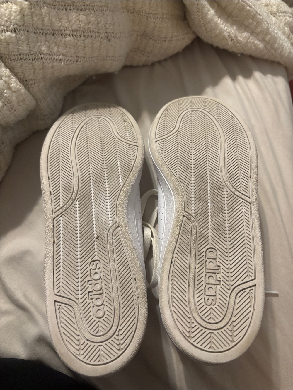 adidas Women’s Cream/White Low-Top Sneaker - Picture 5 of 5